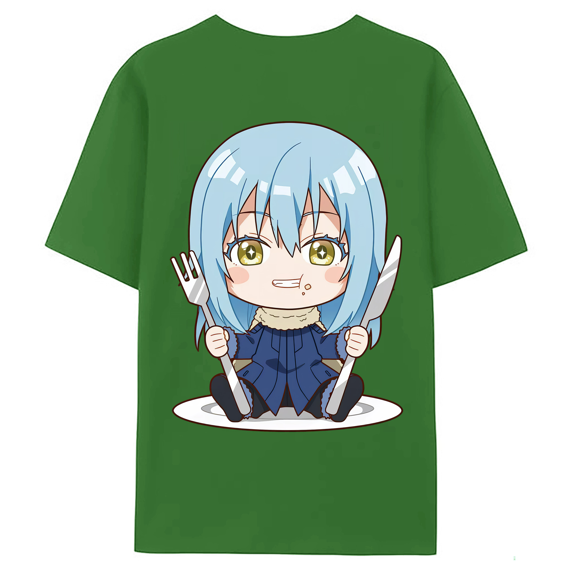 （画像用） 転スラ Regarding Reincarnated to Slime レディース半袖Tシャツ(バックプリント)